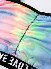  Ombre Print Ruched Full Cover Bralette