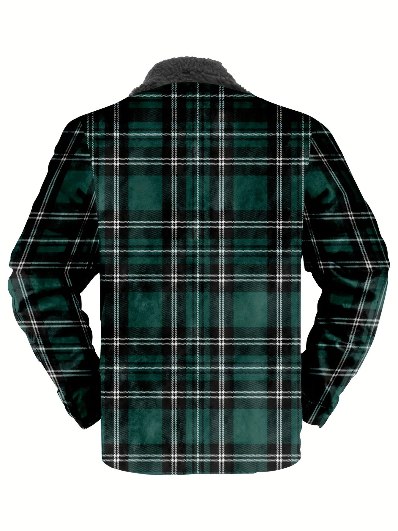 Men's Plush Lapel Thick Winter Jacket