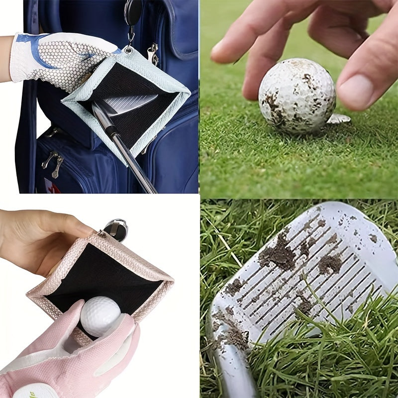 Golf Towel with Hook for Easy Carrying and Ball Cleaning