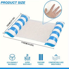 Inflatable Floating Bed for Pool and Beach Water Hammock Lounge Chair