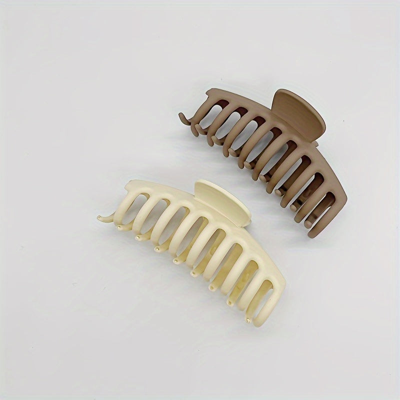 Matte Flower Hair Claw Clip Matte Heart Non Slip Strong Hold Grip Hair Jaw Clip