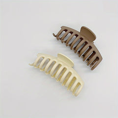 Matte Flower Hair Claw Clip Matte Heart Non Slip Strong Hold Grip Hair Jaw Clip