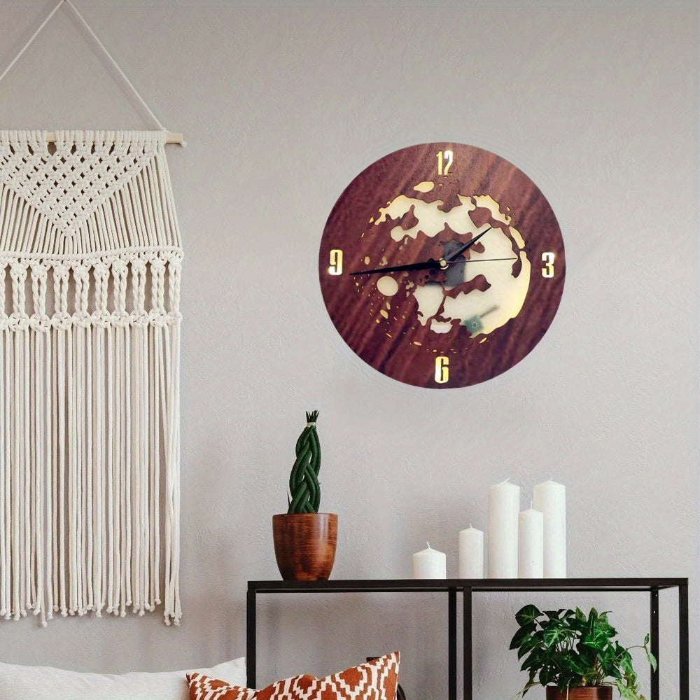Wooden Hanging Sign LED Light Holiday Home Decoration