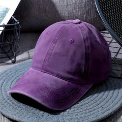 Unisex Cotton Baseball Cap Lightweight Distressed Dad Hat Casual Sun Hat