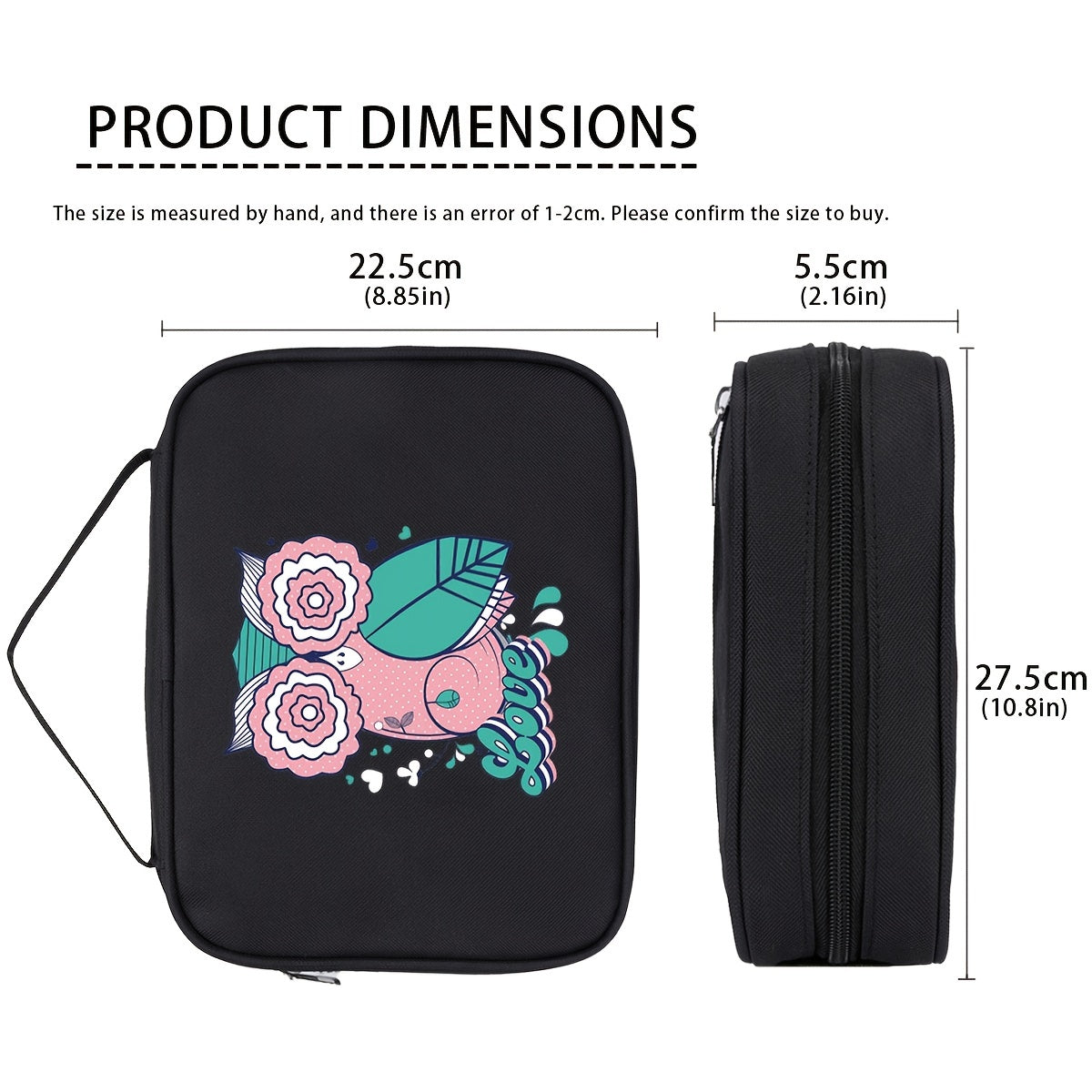 Cartoon Owl Print Bible Bag Handbag