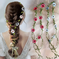 Retro Forest Style Flower Vine Hair Tie