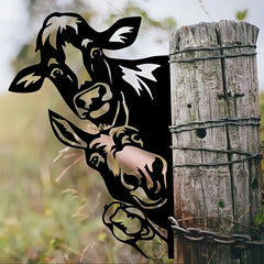 Farm Animal Silhouette Wall Decor for Rustic Outdoor Spaces