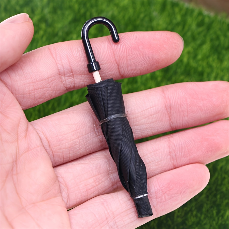 Dollhouse Miniatures Umbrella Model Openable Polyester Material