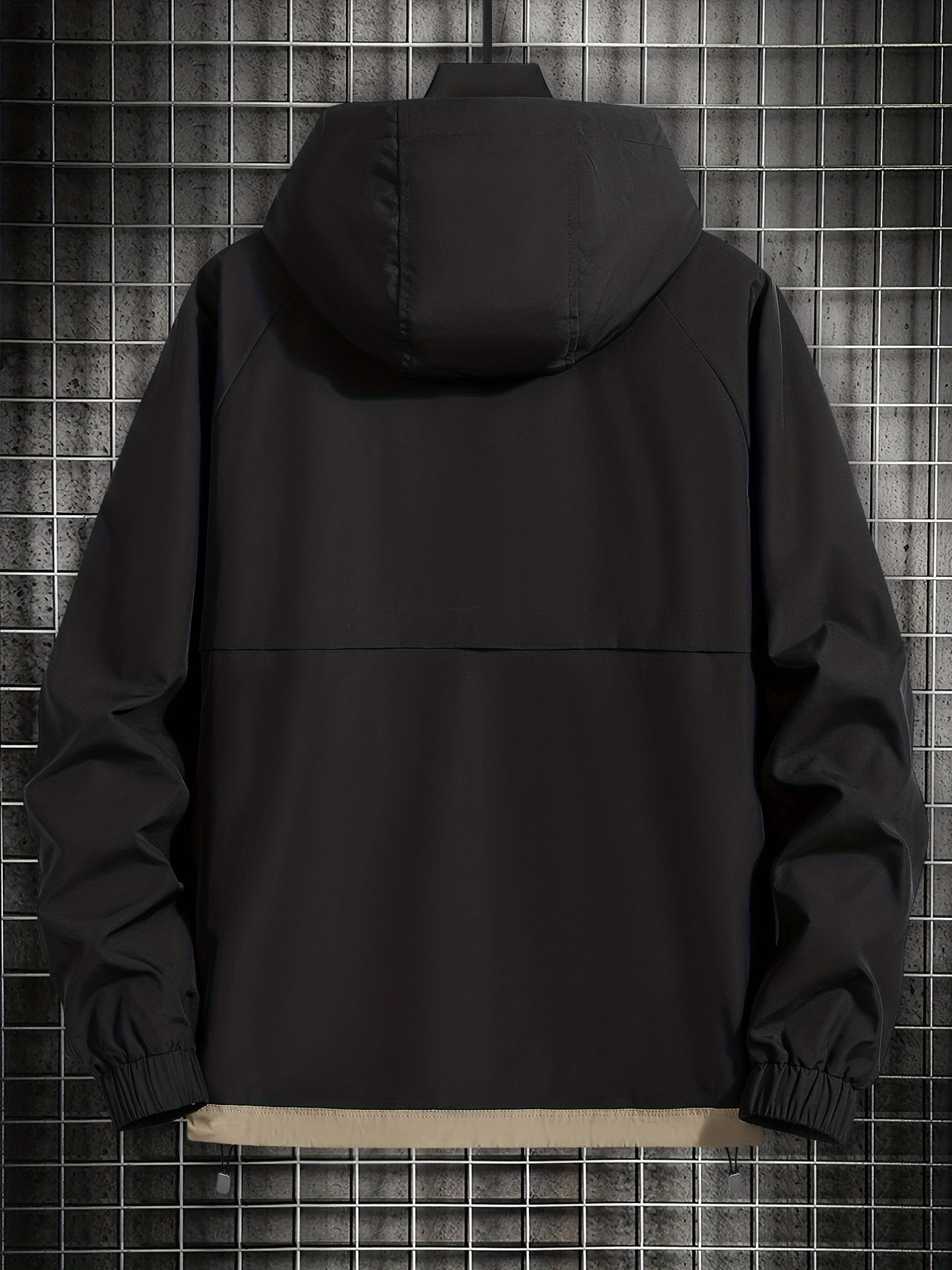 Men Hooded Jacket with Flap Pocket