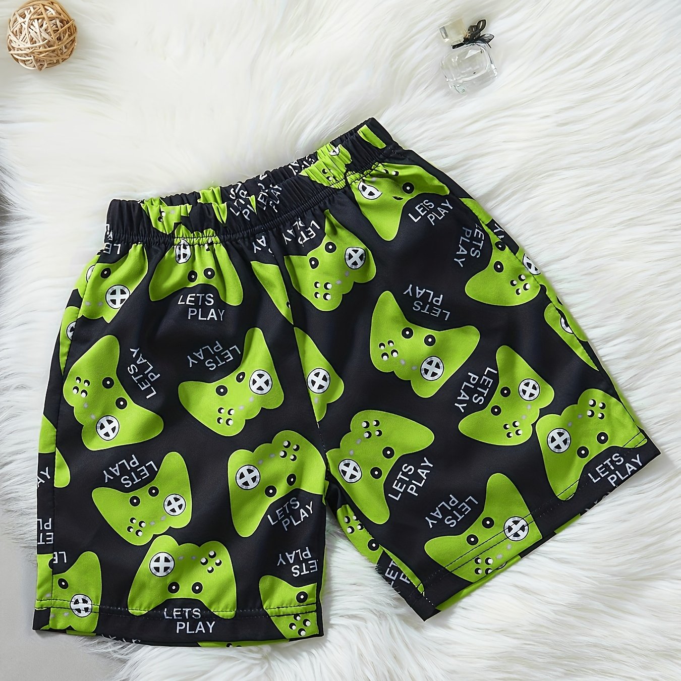 Boys Gamepad Pattern Shorts Kids Summer Clothes