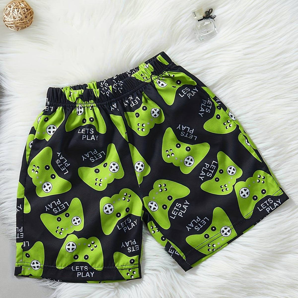 Boys Gamepad Pattern Shorts Kids Summer Clothes