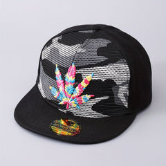 Men's Colorful Maple Leaf Baseball Cap