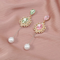 Faux Pearl Rhinestone Pin Brooches for Scarf Dresses