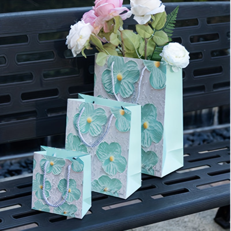 Painting Gift Bag Birthday Gift Tote Bag High End Retail Boutique Supermarkets