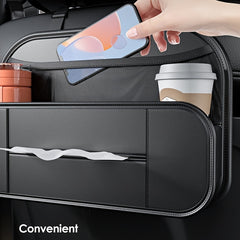 Car Seat Back Leather Storage Box Multifunctional Hanging Storage Bag