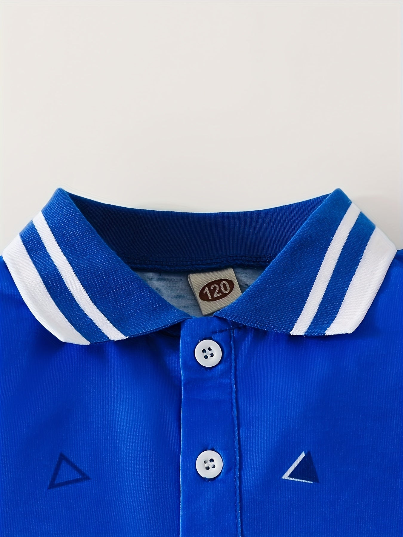 Stylish Triangle Pattern Kids Shirt For Summer Outdoor
