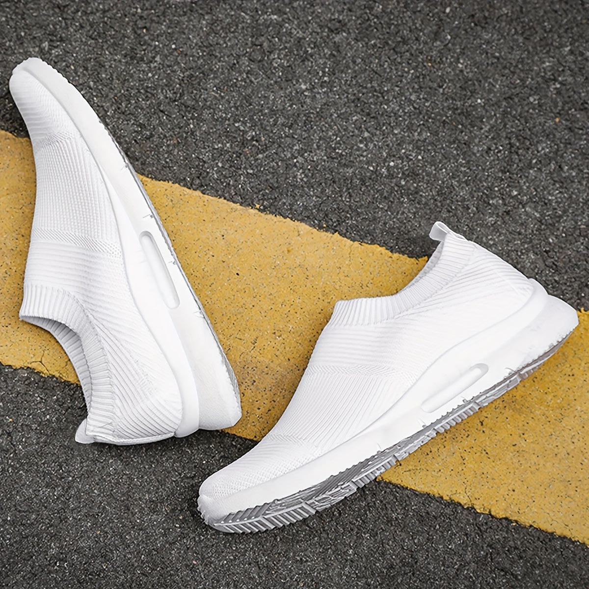 Women's Knitted Sock Sneakers Slip On Low Top Walking Shoes