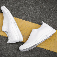 Women's Knitted Sock Sneakers Slip On Low Top Walking Shoes