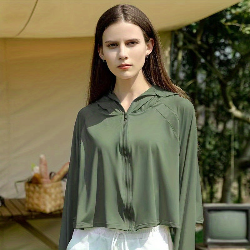 UPF50 Ice Silk Sun Jacket UV Protection Shawl