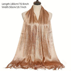 Women's Party Shawls with Golden and Silver Thread - Warm Scarf