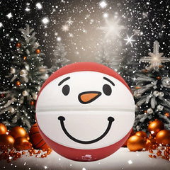 Christmas Snowman Basketball Training PU Leather Air Pump