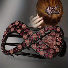 Rhinestone Hair Claw Clip Styling Tool Crab Clip