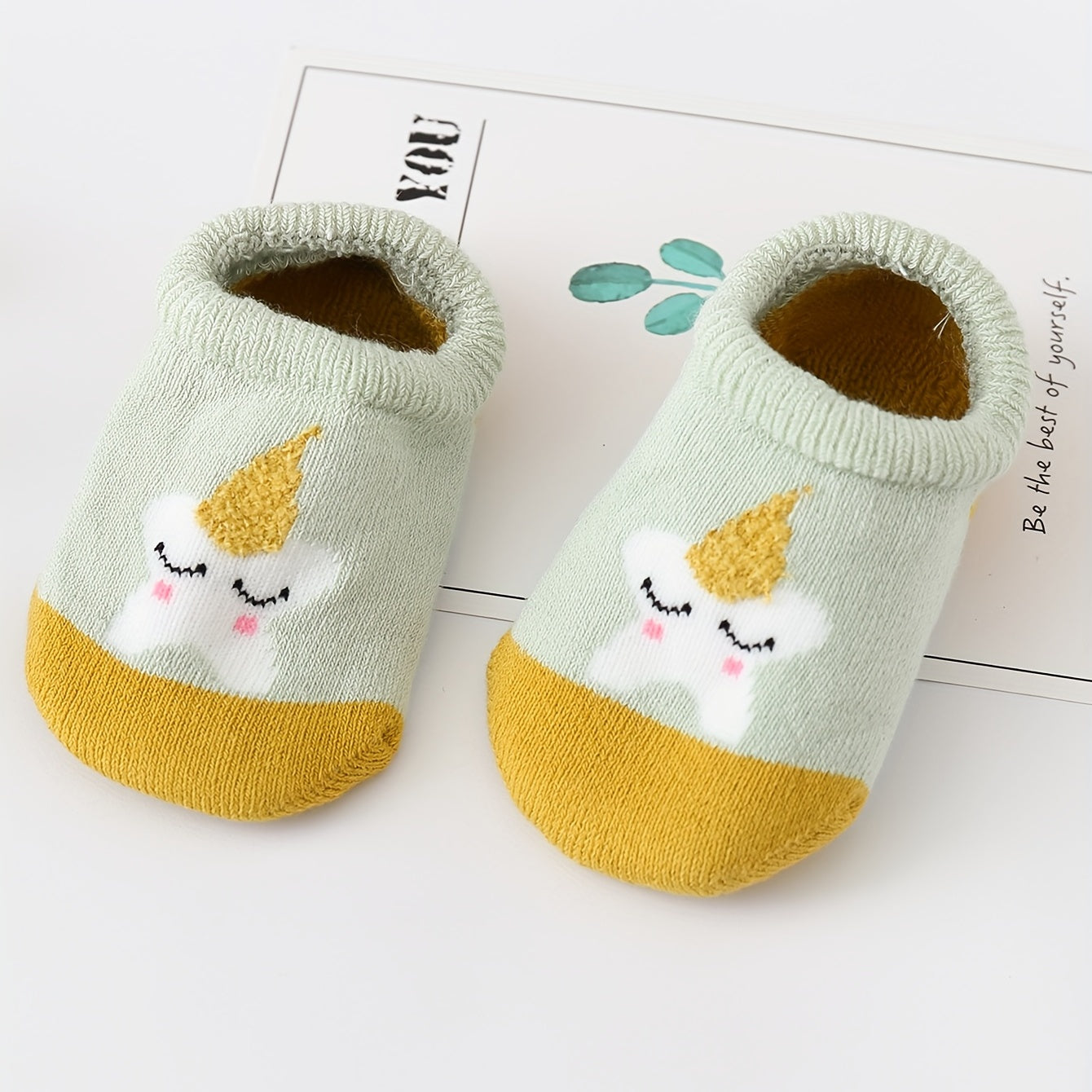 6 Pairs Baby Animal Floor Socks for Boys and Girls