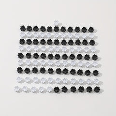 100pcs Mini Hair Claw Flower Shape Braid Hair Clip Accessories
