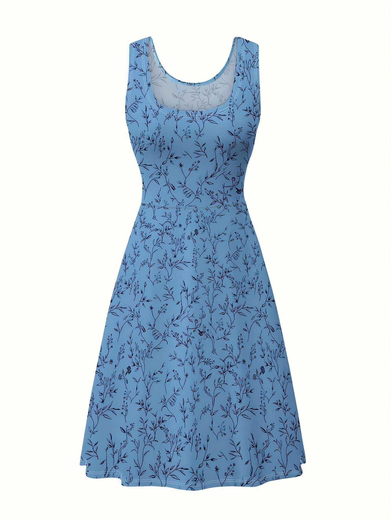  Boho Dress Women's Plus Floral Print Maxi Tank Dress
