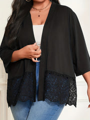  Casual Lace Patchwork Cardigan Jacket