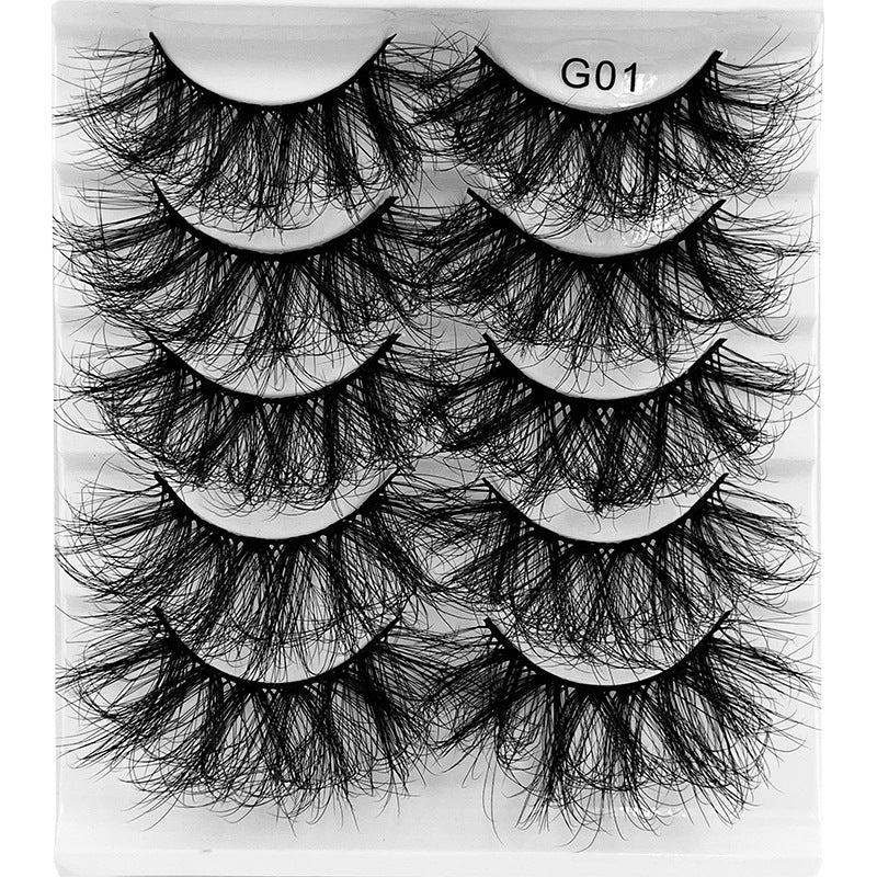 8D Cat Eye Faux Mink Lashes 5 Pairs Pack