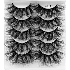 8D Cat Eye Faux Mink Lashes 5 Pairs Pack