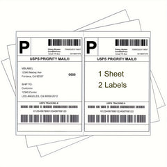 100 Labels 21 X 13 Address Labels Self Adhesive Mailing Labels