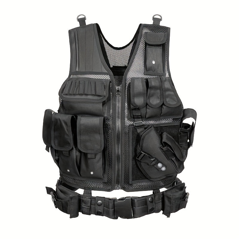 Outdoor Camouflage Tactical Vest - Breathable & Adjustable for Combat Games