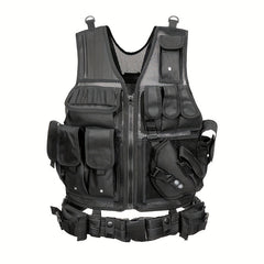 Outdoor Camouflage Tactical Vest - Breathable & Adjustable for Combat Games