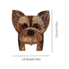 Pine Wood Animal Glasses Stand