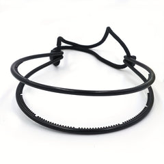 Double Layered Hair Band With Adjustable Rubber Cord