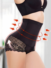 Lace Shaping Panties High Waist Tummy Control Butt Lifting Underwear