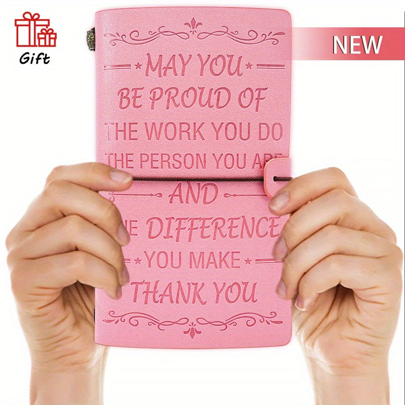 Unique Leather Journal Appreciation Gift for Women Men Employees