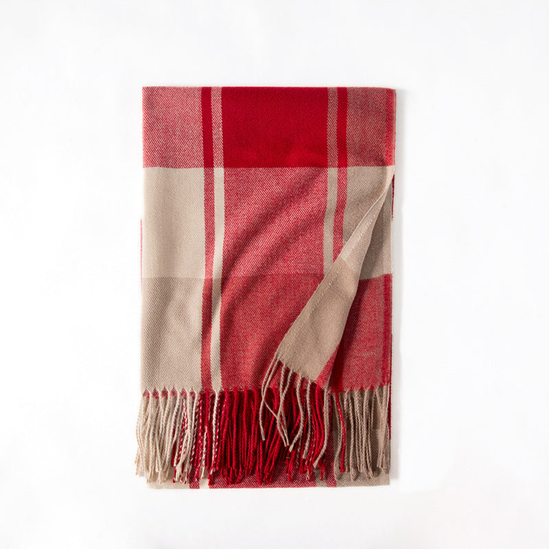 Wool Fringe Throw Blanket All Season Use Sofa Couch Camping Bed