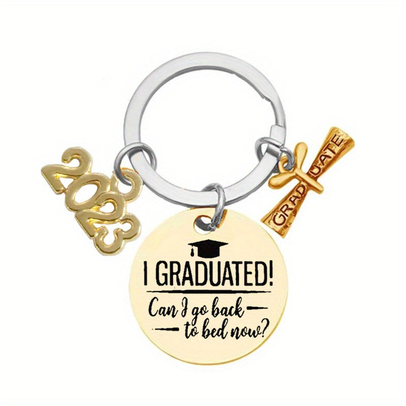 Graduation Gift Stainless Steel Keychain For Graduates