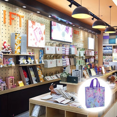 Flower Pattern Gift Bag Non woven Shopping Storage Handbag