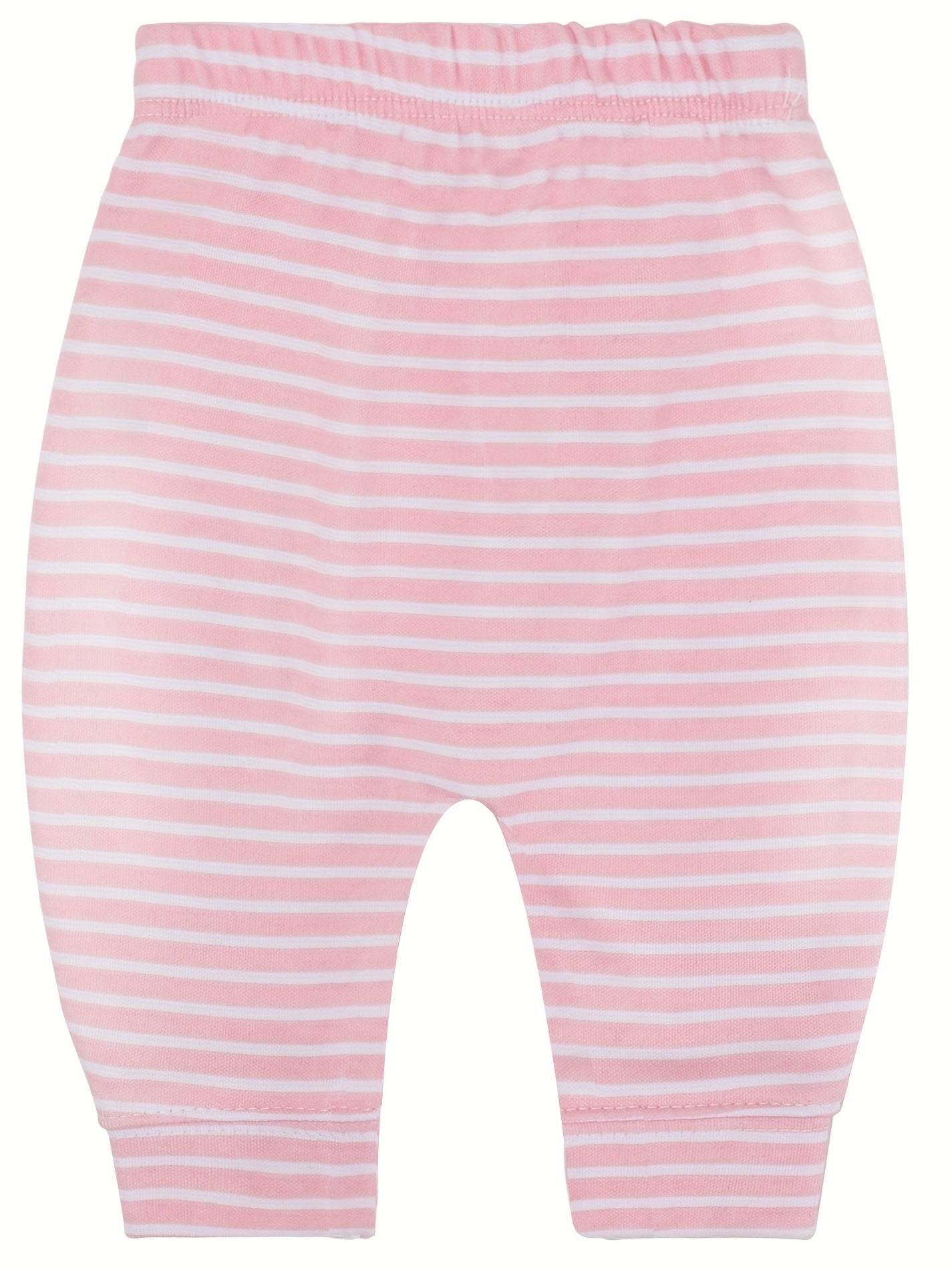 2 Pcs Comfy 100% Cotton Pants For Baby Girls 3-6 Months