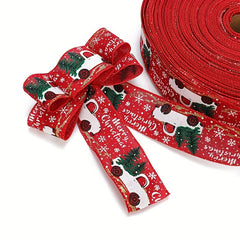 5m Christmas Ribbon Colorful Car Printing