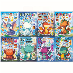 1000 Dinosaur & Dragon DIY Stickers for Scrapbooking Party Decorations