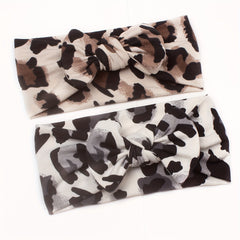 Leopard Bow Headband for Babies Girls