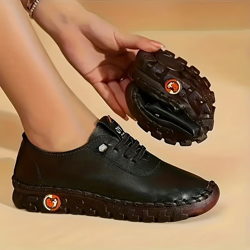 Women's Flat Sneakers Casual Lace Up Low Top Shoes