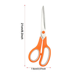 Stainless Steel Office Scissors Comfort Grip Anti Skid Handle Sharp Blade