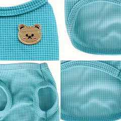 Waffle Pet Vest For Small Medium Dogs Spring And Summer Costume