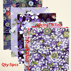 20 Mixed Floral Cotton Fabric for Quilting Sewing DIY Stitching